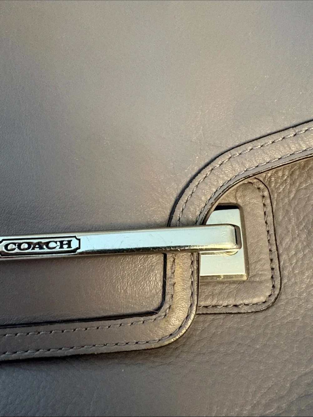 Coach Leather Flap Crossbody in Dusty Mauve - Picture 6 of 8
